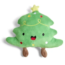 Coussin Noël forme sapin vert 35x43cm