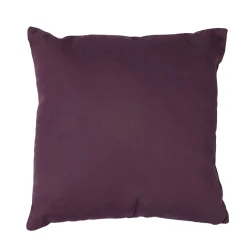 Coussin prune carré