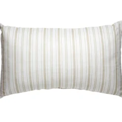 Coussin rectangulaire blanc et crème Murranu Jardin Anglais