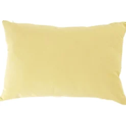 Coussin rectangulaire jaune or 40 x 60 cm
