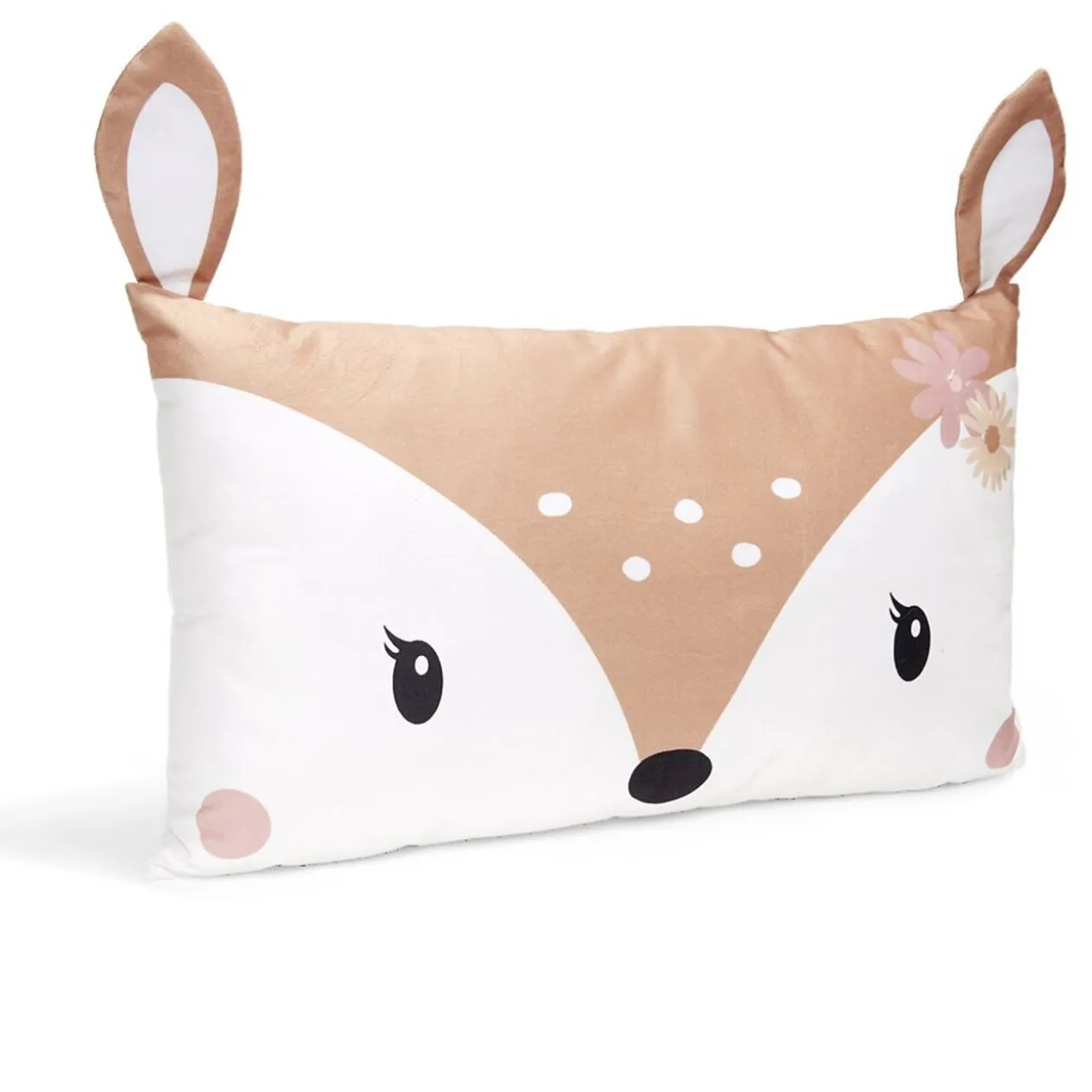 Coussin rectangulaire motif renard ou biche 30x50cm