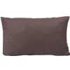 Coussin rectangulaire suedine gris anthracite
