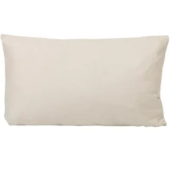 Coussin rectangulaire suedine gris perle