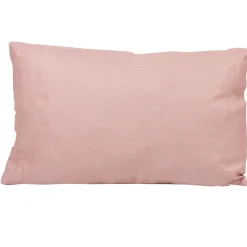 Coussin rectangulaire suedine vieux rose
