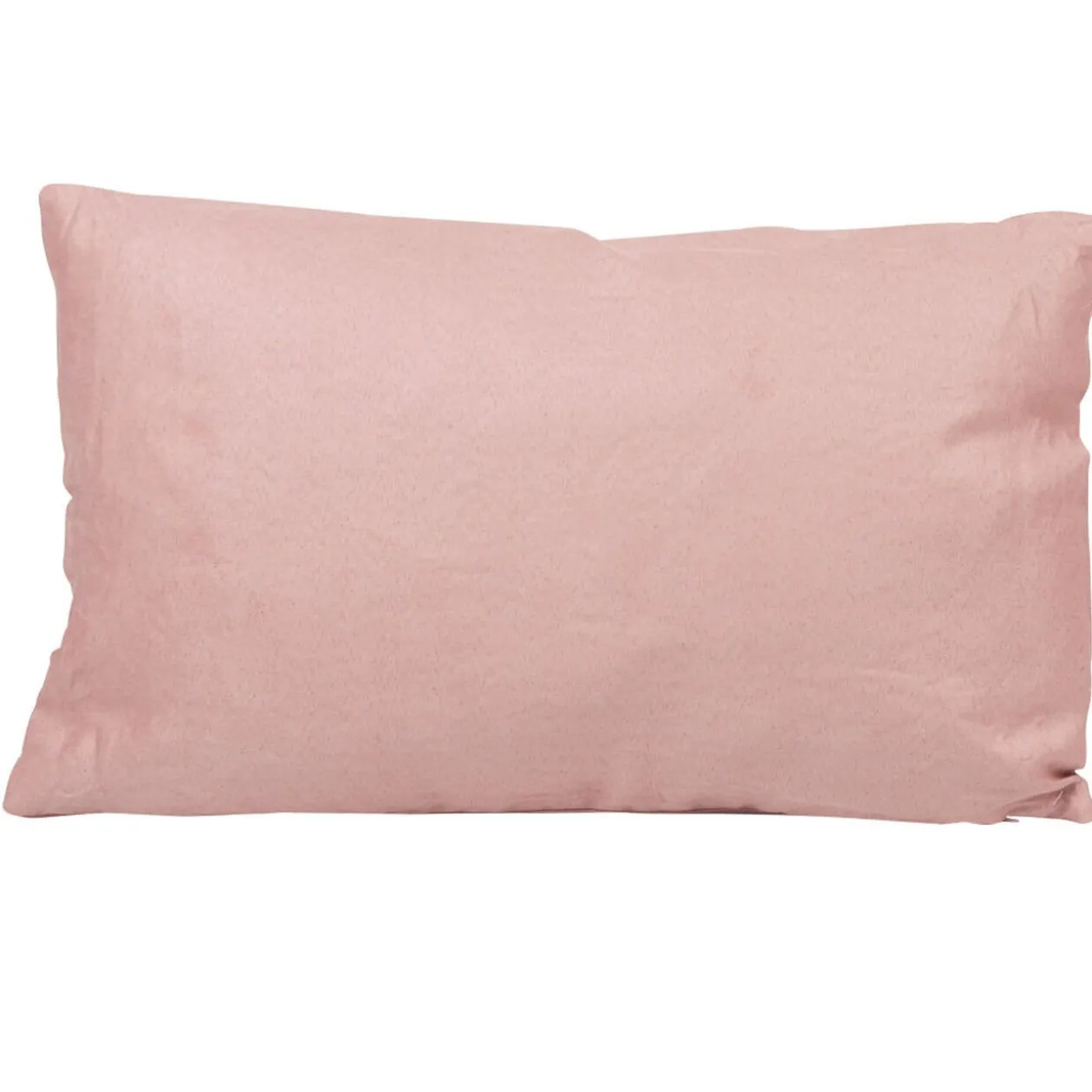 Coussin rectangulaire suedine vieux rose