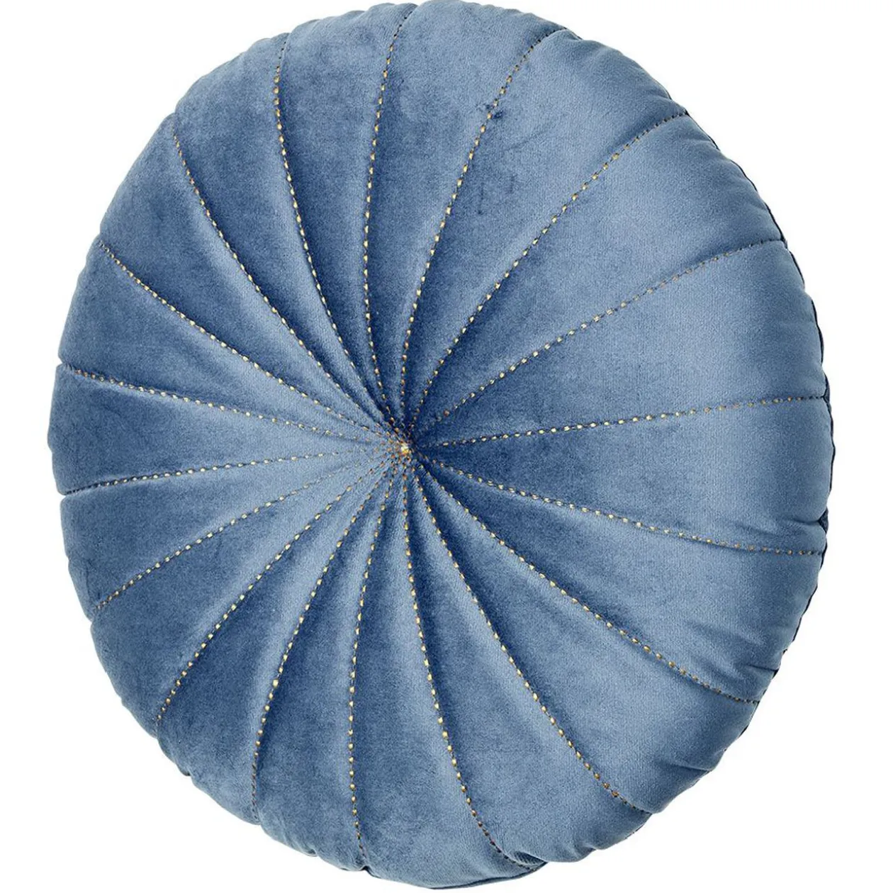 Coussin rond velours gris Ø40cm