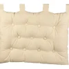 Coussin tête de lit beige
