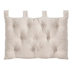 Coussin tête de lit beige