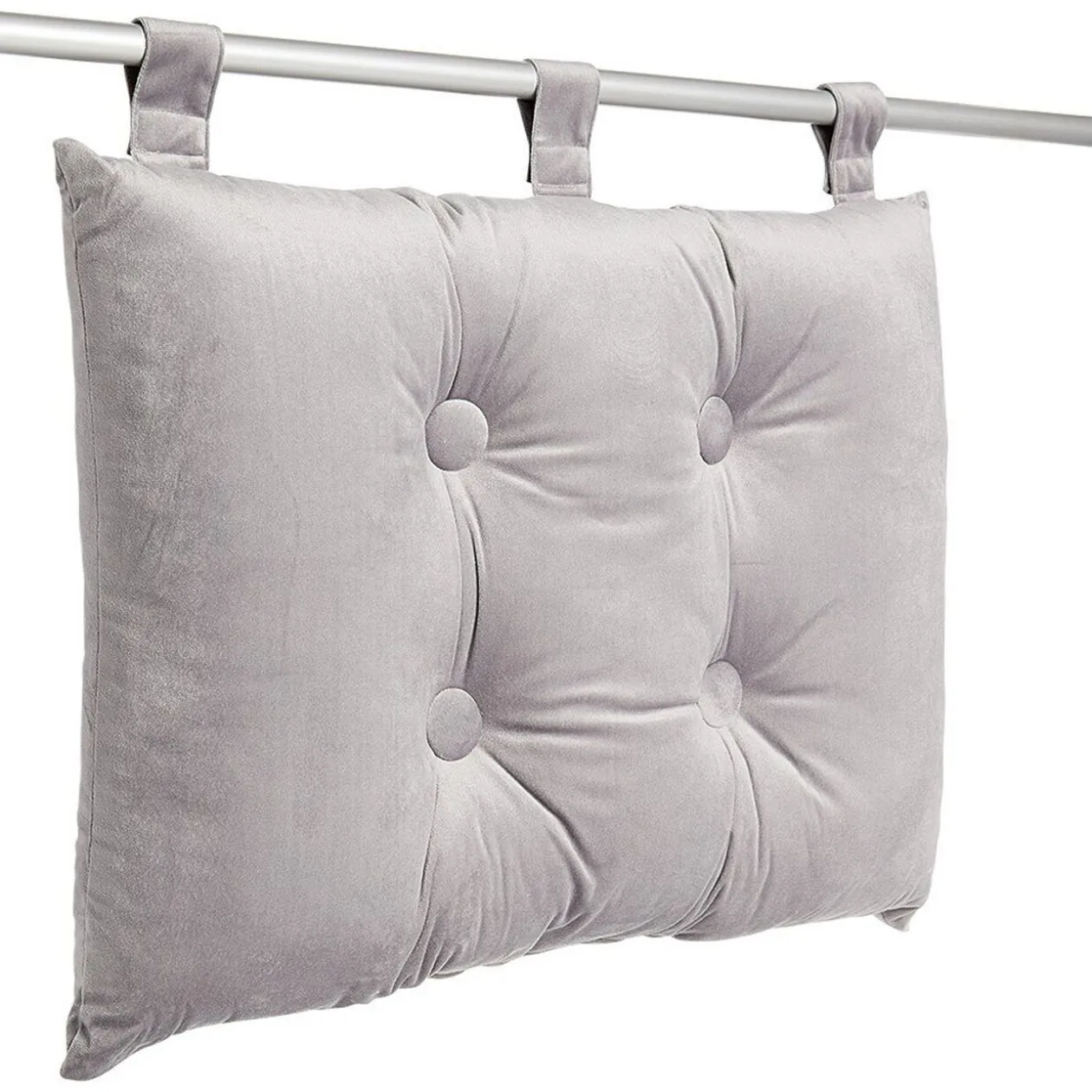 Coussin tête de lit polyester uni