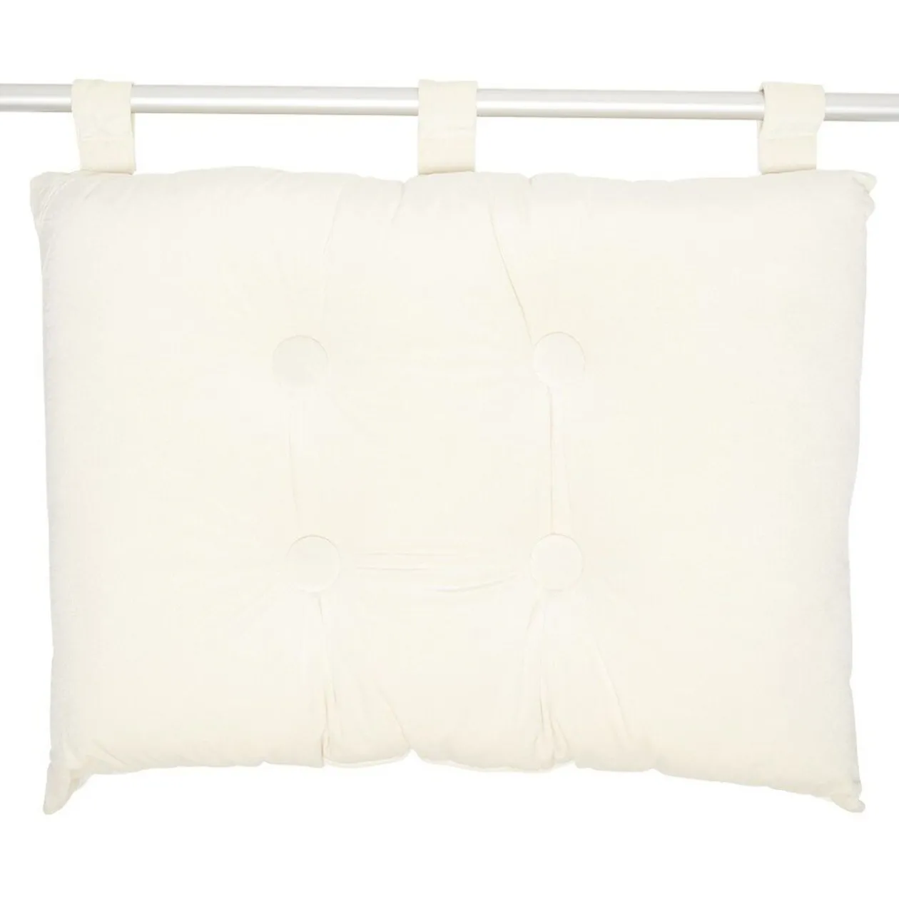 Coussin tête de lit polyester uni