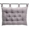Coussin tête de lit polyester et coton uni