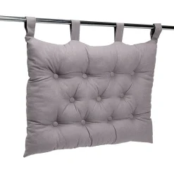 Coussin tête de lit polyester et coton uni