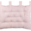 Coussin tête de lit rose clair
