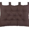 Coussin tête de lit taupe