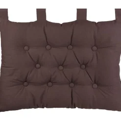 Coussin tête de lit taupe
