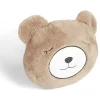Coussin tête d'ourson polyester marron Ø33cm