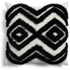 Coussin tufté 40x40cm noir