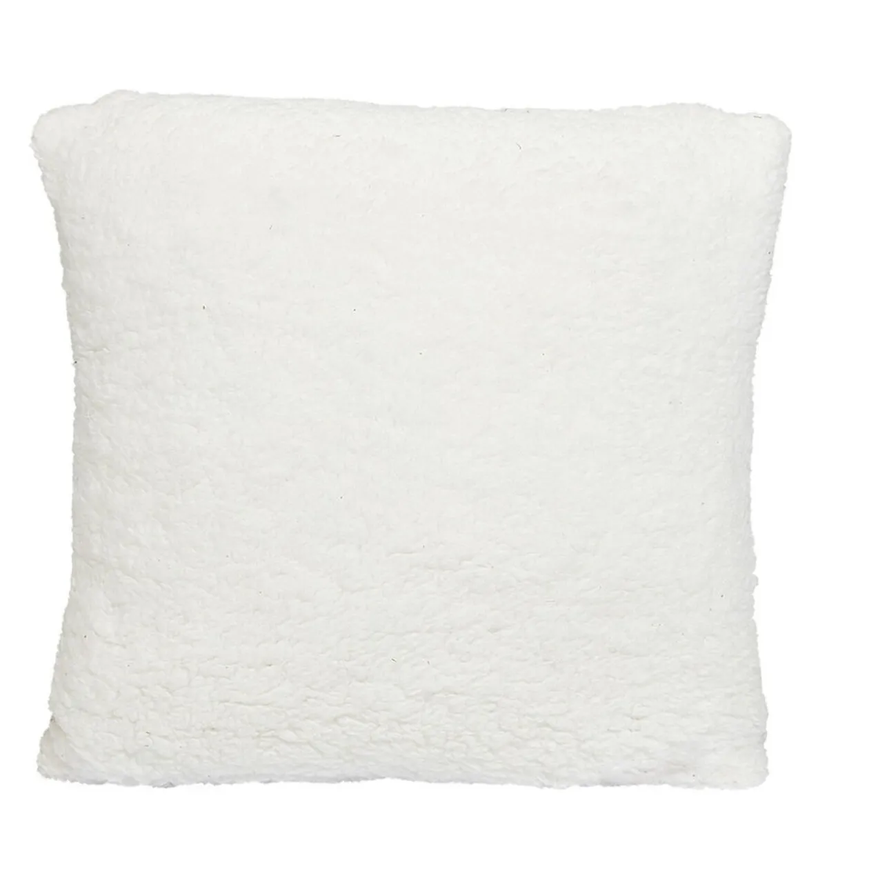 Coussin velours blanc motifs plumes dorées
