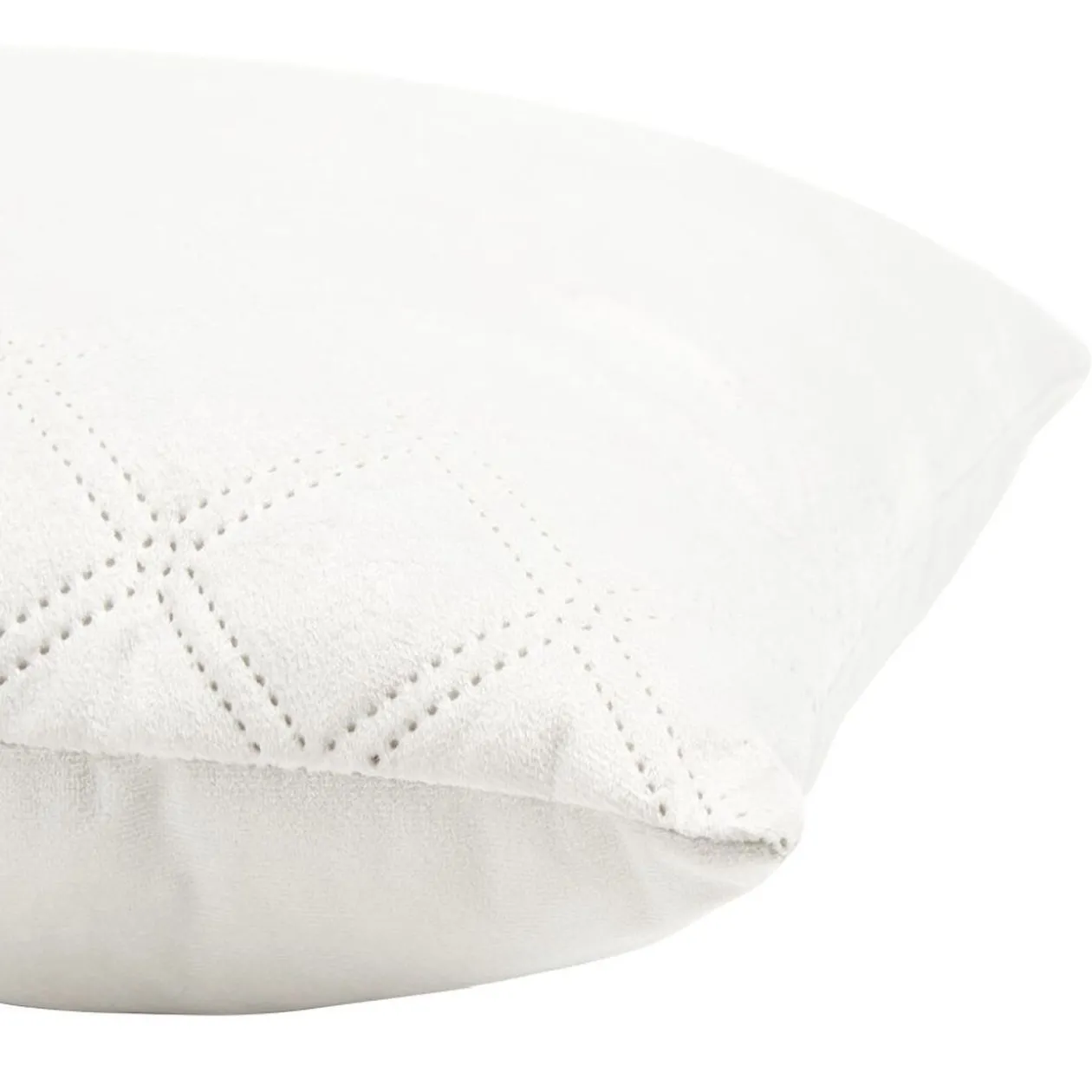 Coussin velours effet matelassé 40x40 cm