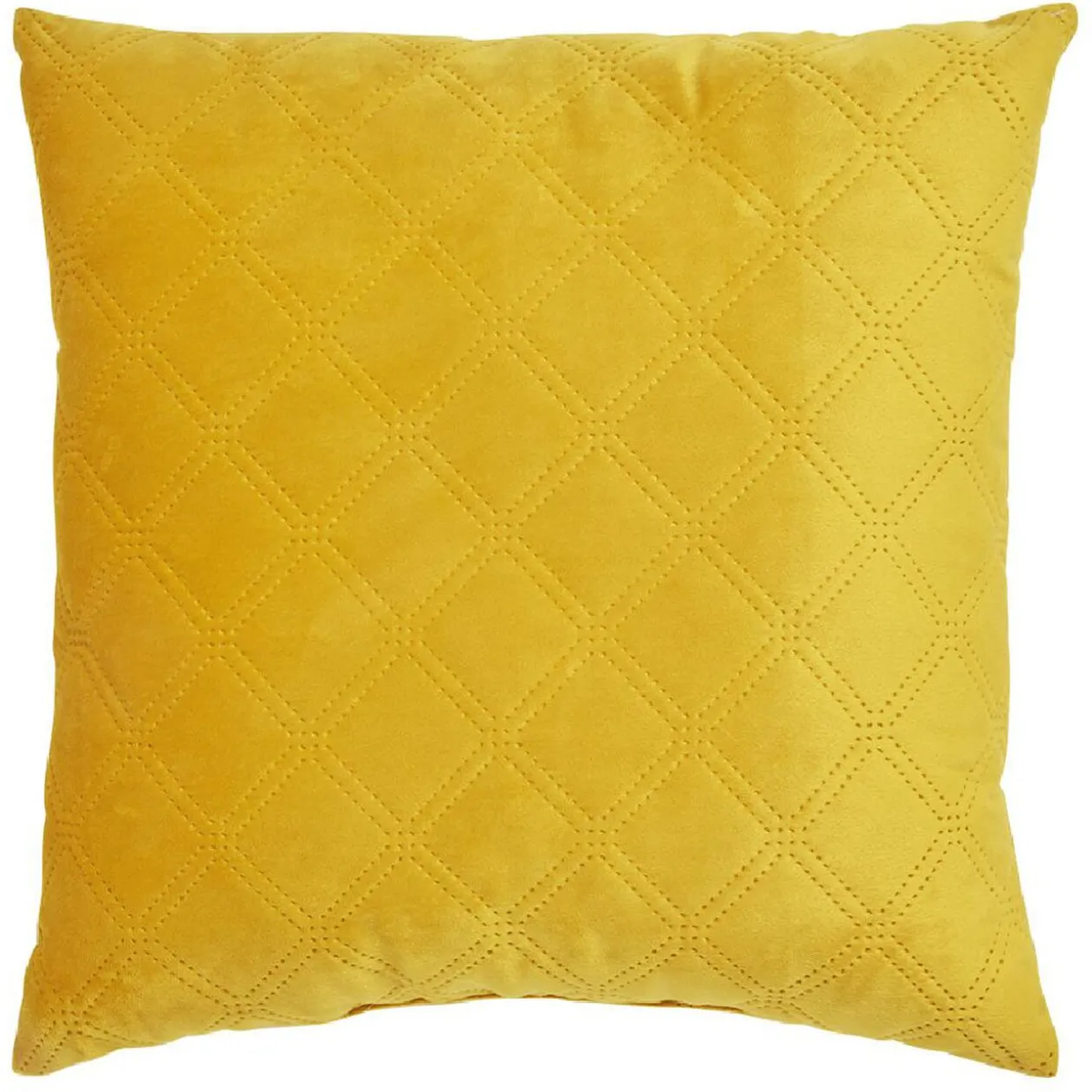 Coussin velours effet matelassé 40x40 cm
