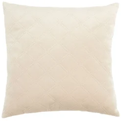 Coussin velours effet matelassé 40x40 cm