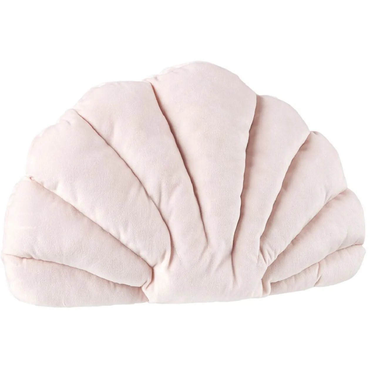 Coussin velours forme coquillage