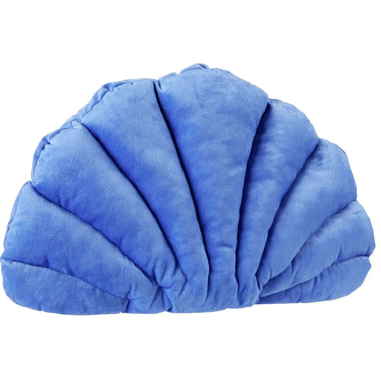 Coussin velours forme coquillage