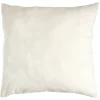 Coussin velours gris ou ivoire