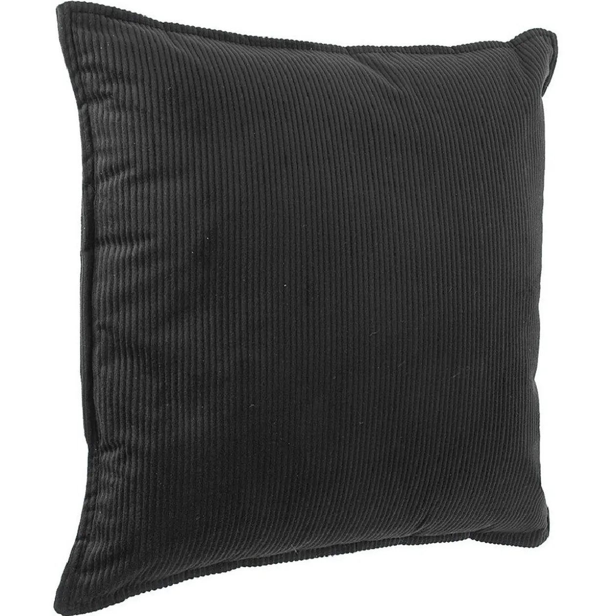 Coussin velours uni avec bordure