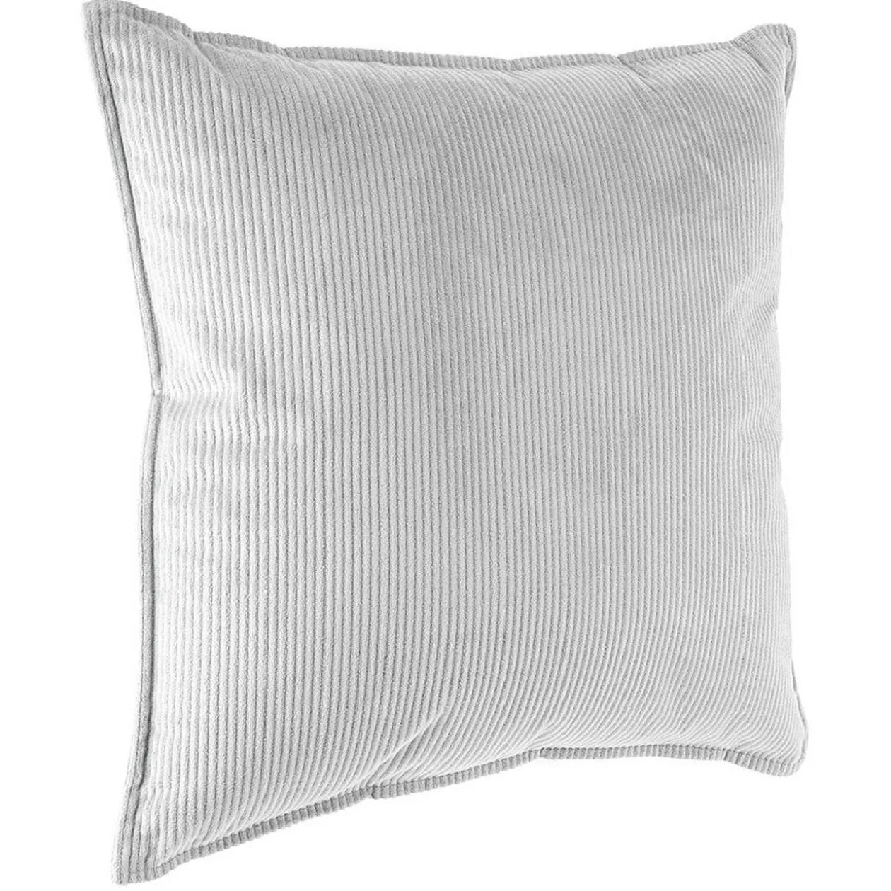 Coussin velours uni avec bordure