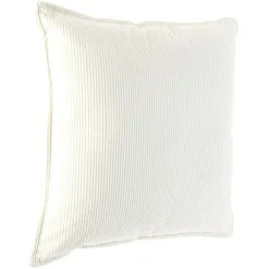 Coussin velours uni avec bordure