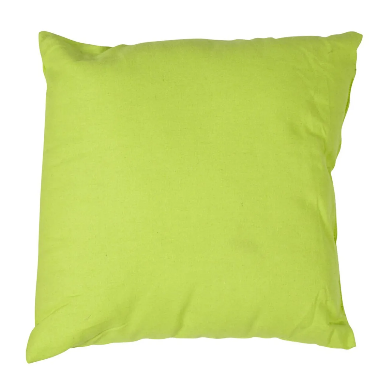 Coussin vert anis carré