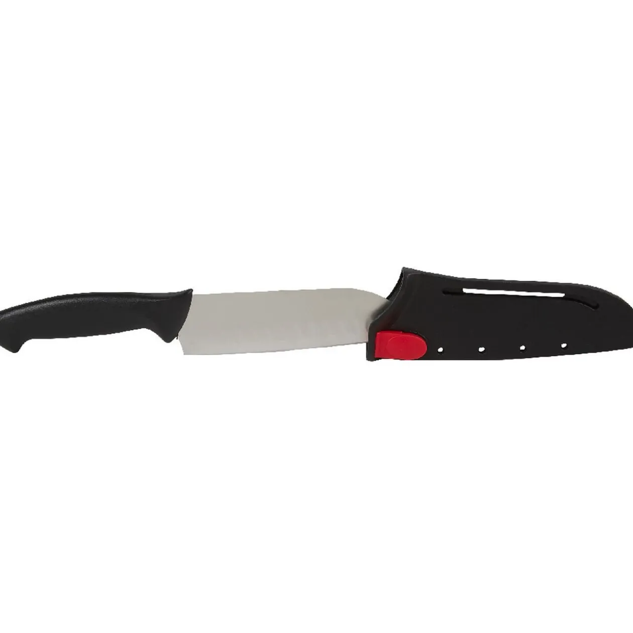 Couteau santoku avec étui aiguiseur L. 23 cm