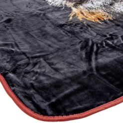 Couverture 2 places imprimé assorti jungle ou animal 240x220 cm