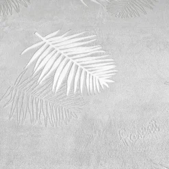 Couverture flanelle imprimé feuille