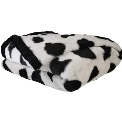 Couverture imprimée 1 personne design vache