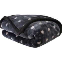 Couverture imprimée 2 personnes design coeurs