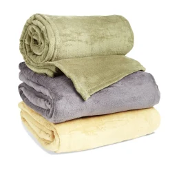 Couverture polaire 230x230cm grise