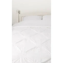 Couvre lit 2 places blanc