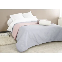 Couvre lit 2 places taupe