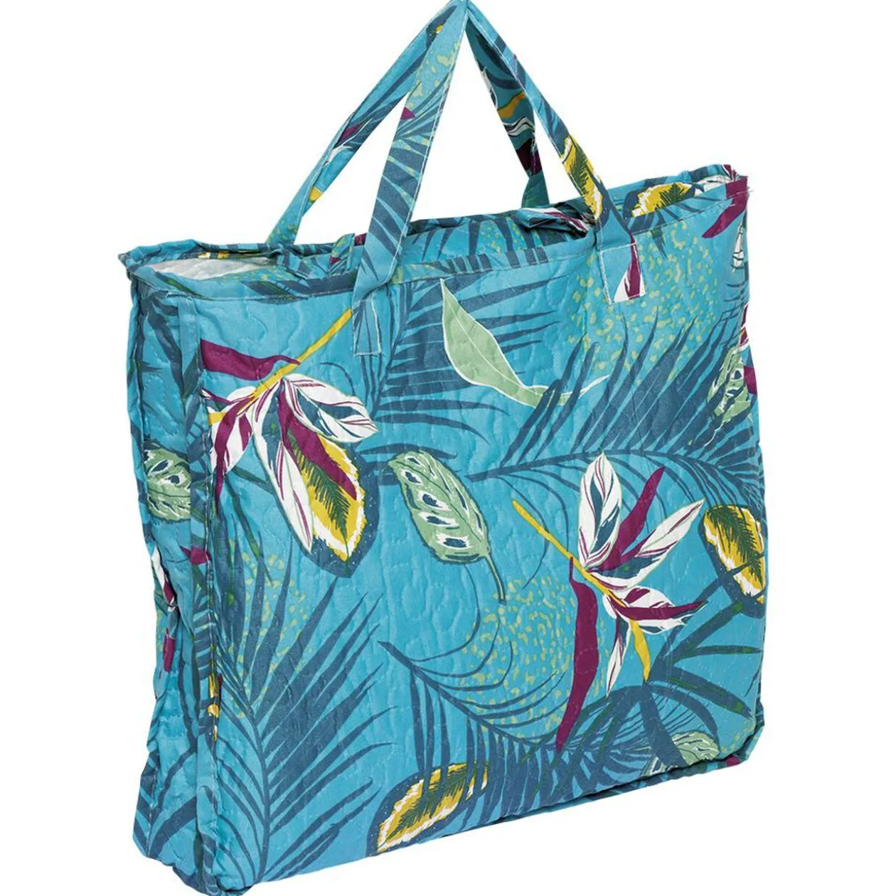 Couvre lit imprimé reversible 240x220cm avec 2 taie et son tote bag