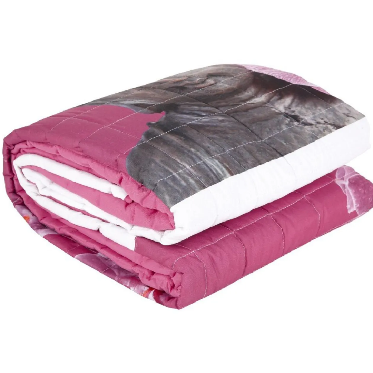 Couvre lit matelassé design zen Bouddha