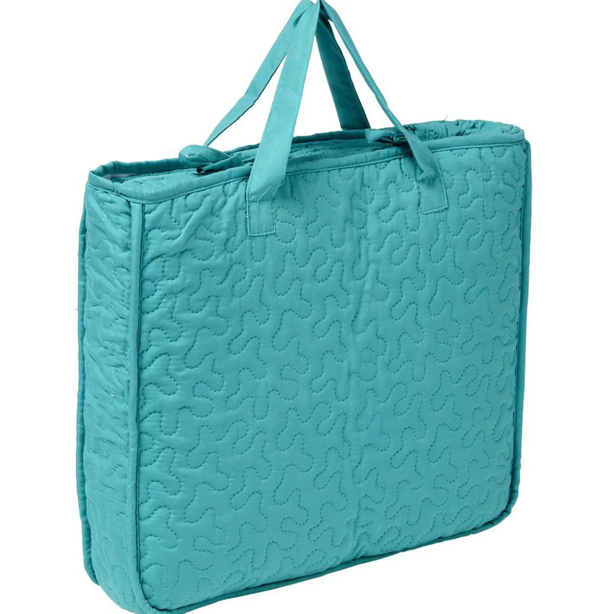 Couvre lit matelassé réversible uni/imprimé avec sac 220x240cm