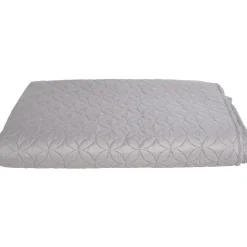 Couvre lit polyester gris