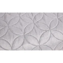 Couvre lit polyester gris