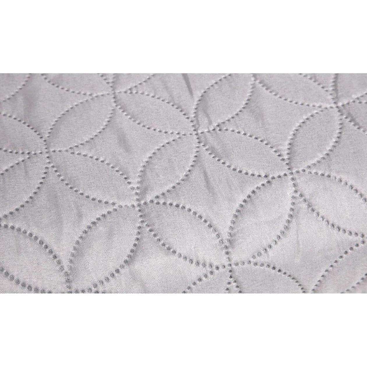 Couvre lit polyester gris