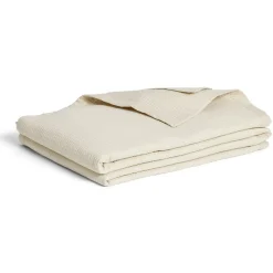 Couvre lit 220x240cm effet nid d'abeille polyester