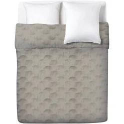 Couvre moletonné lit beige 240x220cm