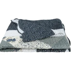 Couvre-lit matelassé façon boutis