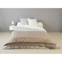 Couvre-lit matelassé impréssion dorée